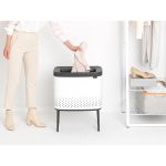 سطل رخت بو لاندری بین 60 لیتر سفید برابانتیا