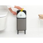 سطل زباله بو تاچ بین بلند 4 لیتر پلاتینیوم برابانتیا