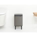 سطل زباله بو تاچ بین بلند 4 لیتر پلاتینیوم برابانتیا