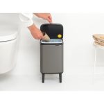 سطل زباله بو تاچ بین بلند 4 لیتر پلاتینیوم برابانتیا