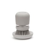 فرچه ظرفشویی و جا مایع طوسی روشن برابانتیا