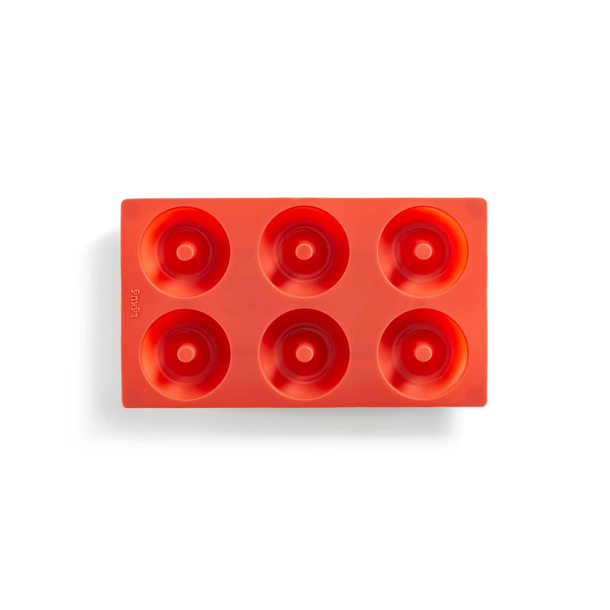 LE880544-1 قالب سیلیکونی دونات 6 تایی قرمز لکوئه