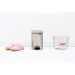 سطل زباله نیو آیکن پدالی 3 لیتر استیل مات برابانتیا