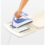 میز اتو 110 در 30 سانتیمتر فریم مشکی طرح مورنینگ بریز برابانتیا