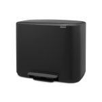 سطل زباله بو پدال بین 36 لیتر مشکی مات برابانتیا