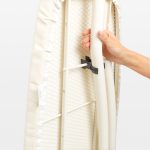 میز اتو 135 در 45 سانتیمتر نشسته فریم مشکی طرح اسپرینگ بابلز برابانتیا