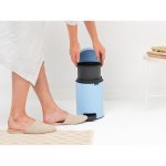 سطل زباله نیو آیکن پدالی 3 لیتر آبی آسمانی برابانتیا