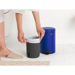 سطل زباله نیو آیکن پدالی 3 لیتر آبی مینرال برابانتیا