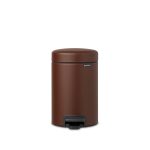 سطل زباله نیو آیکن پدالی 3 لیتر قهوه ای مینرال برابانتیا