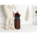 سطل زباله نیو آیکن پدالی 12 لیتر قهوه ای مینرال برابانتیا