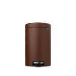 سطل زباله نیو آیکن پدالی 12 لیتر قهوه ای مینرال برابانتیا