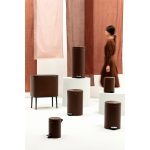 سطل زباله نیو آیکن پدالی 20 لیتر قهوه ای مینرال برابانتیا