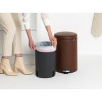 سطل زباله نیو آیکن پدالی 20 لیتر قهوه ای مینرال برابانتیا
