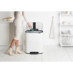 سطل زباله بو پدال بین 60 لیتر سفید برابانتیا