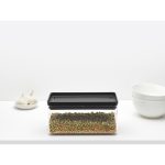 بانکه چهار گوش 1.5 لیتر تیستی پلاس خاکستری تیره برابانتیا