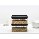 بانکه چهار گوش 1.5 لیتر تیستی پلاس خاکستری تیره برابانتیا