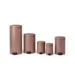 سطل زباله نیو آیکن پدالی 3 لیتر قهوه ای برابانتیا