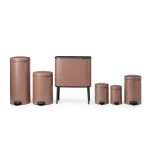 سطل زباله نیو آیکن پدالی 5 لیتر قهوه ای برابانتیا