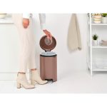 سطل زباله نیو آیکن پدالی 12 لیتر قهوه ای برابانتیا