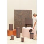 سطل زباله نیو آیکن پدالی 20 لیتر قهوه ای برابانتیا