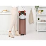 سطل زباله نیو آیکن پدالی 30 لیتر قهوه ای برابانتیا