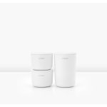 ست 3 تایی ظرف نگهدارنده حمام سفید برابانتیا