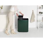 سطل زباله بو تاچ بین 2 در 30 لیتر یشمی برابانتیا