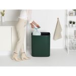 سطل زباله بو تاچ بین 2 در 30 لیتر یشمی برابانتیا
