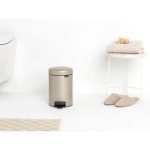 سطل زباله نیو آیکن 3 لیتر طلایی برابانتیا