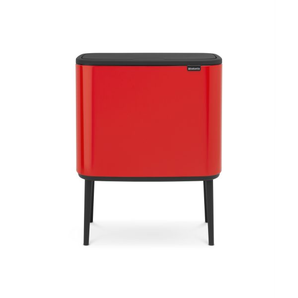 سطل زباله بو تاچ بین 11+23 لیتر قرمز برابانتیا