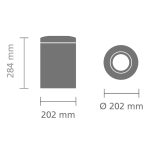 سطل زباله فلیم گارد 7 لیتر استیل مات برابانتیا