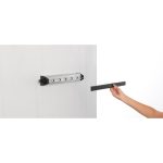 بند رخت دیواری جمع شو 22 متری استیل مات برابانتیا