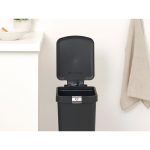 سطل زباله استپ آپ پدالی 16 لیتر خاکستری تیره برابانتیا