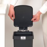 سطل زباله استپ آپ پدالی 16 لیتر خاکستری تیره برابانتیا