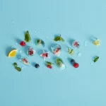 قالب یخ سیلیکونی مستطیل 14 خانه با درب سبز لکوئه