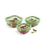 ظرف نگهدارنده شیشه ای مربع 800 میلی لیتر لکوئه