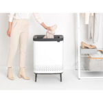 سطل رخت بو لاندری بین 2 در 45 لیتر سفید برابانتیا - Image 11