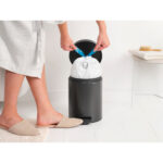 سطل زباله نیو آیکن پدالی 5 لیتر خاکستری پر برابانتیا - Image 11