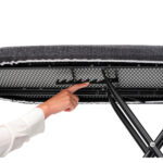 میز اتو 124 در 38 سانتیمتر فریم مشکی طرح لی خاکستری برابانتیا - Image 7