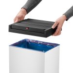 سطل زباله جادار Hailo مدل Big-Box Swing L سفید - Image 4